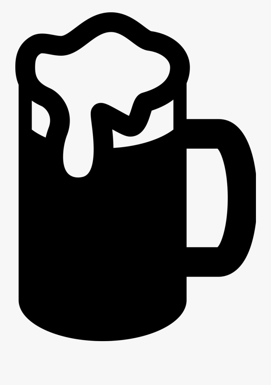 Birthday Party Clipart - Beer Mug Silhouette Png, Transparent Clipart