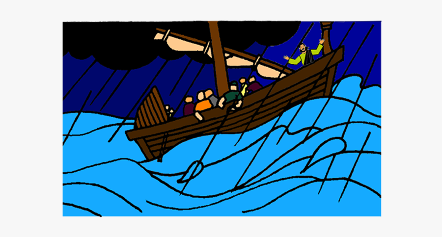 Jesus Calms The Mission - Jesus Calming The Storm Clip Art, Transparent Clipart