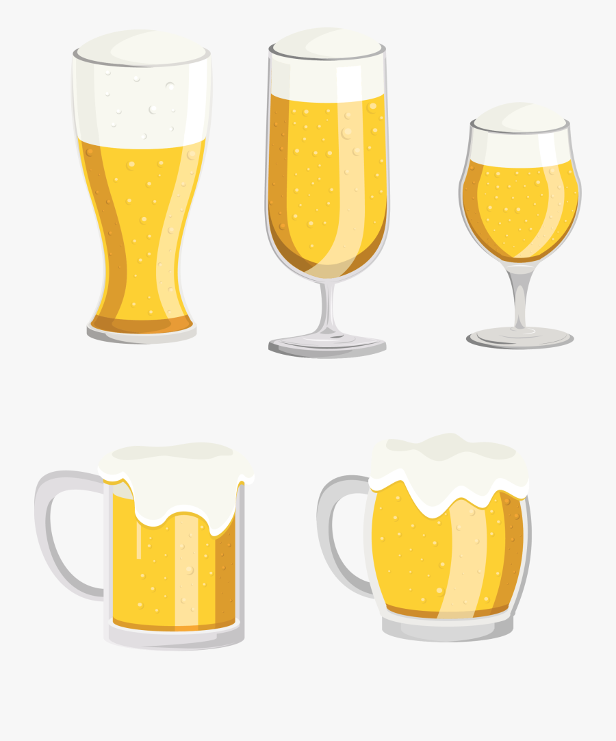 Beer Glassware Mug Pint Glass Clip Art - Lager, Transparent Clipart