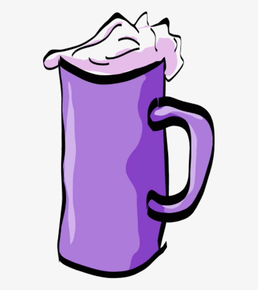 Vector Clip Art - Purple Beer Cartoon, Transparent Clipart