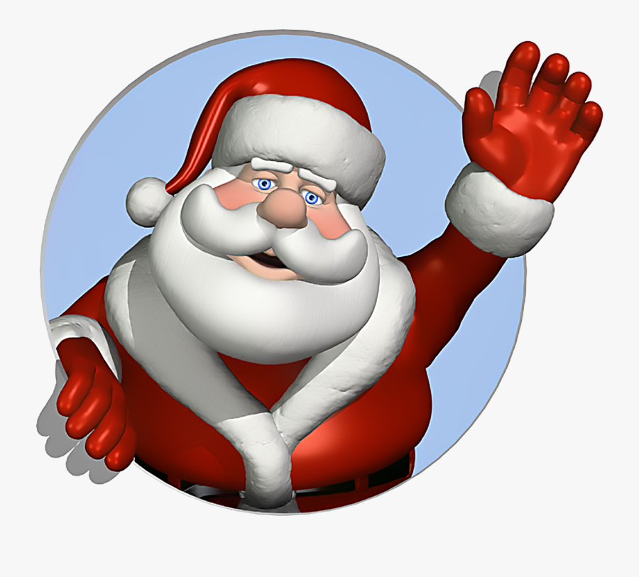 Santa Claus Wallpaper - Santa Waving, Transparent Clipart