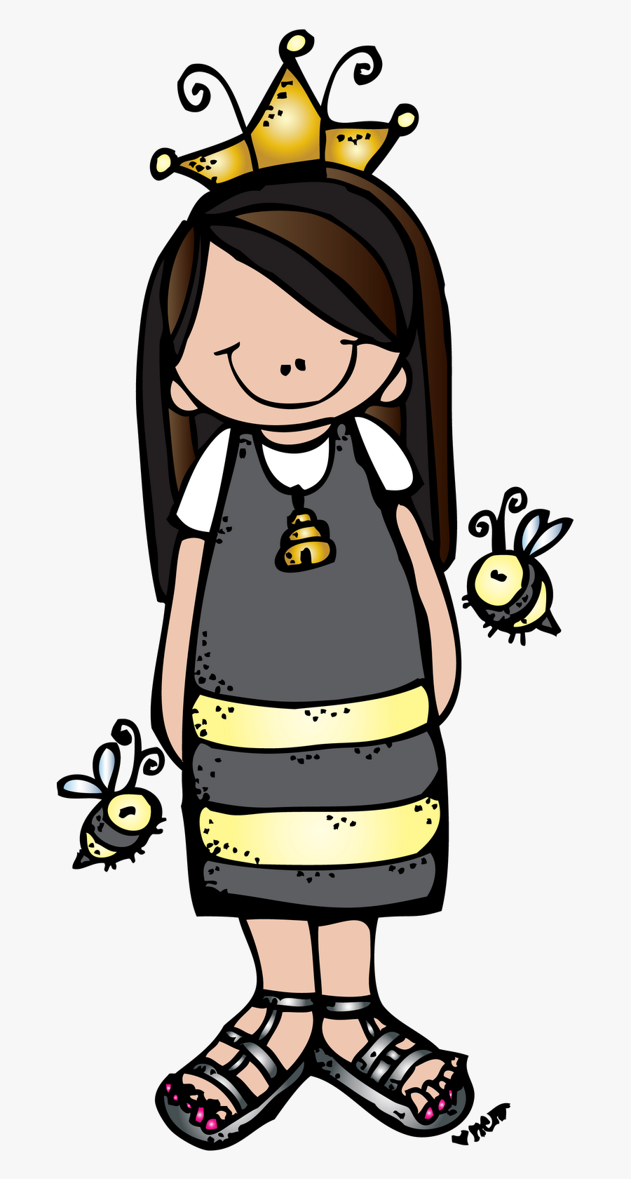 Queen Clipart Melonheadz - Melonheadz Queen Bee Clipart, Transparent Clipart