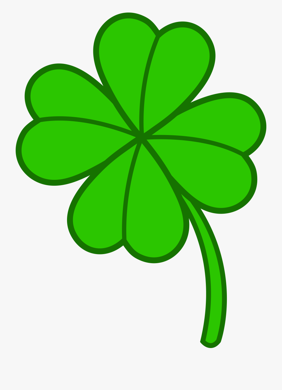 Simple Four Leaf Clover, Transparent Clipart