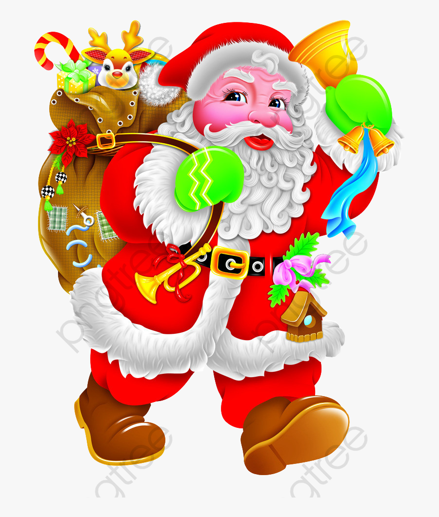 Santa Gifts - Santa Claus, Transparent Clipart
