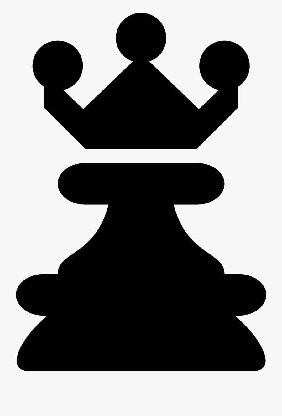 Silhouette Queen At Getdrawings - Reina Ajedrez Icono, Transparent Clipart