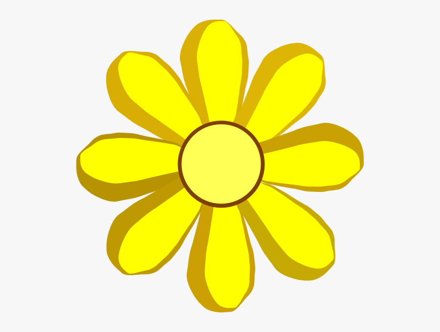 Spring Flowers Yellow Spring Flower Clip Art At Vector - Clip Art, Transparent Clipart