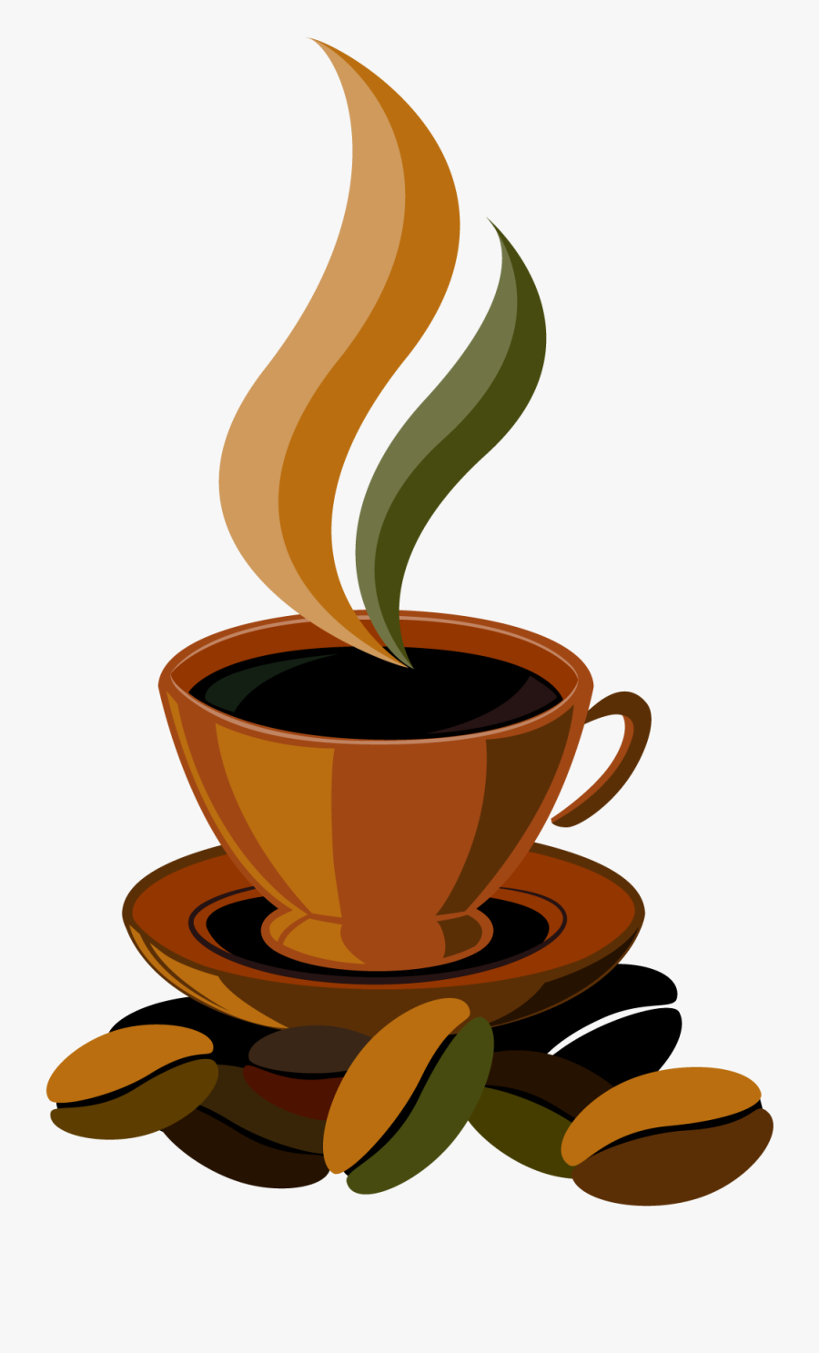 Coffee Cup Clipart Vector - Transparent Background Coffee Logo Png, Transparent Clipart
