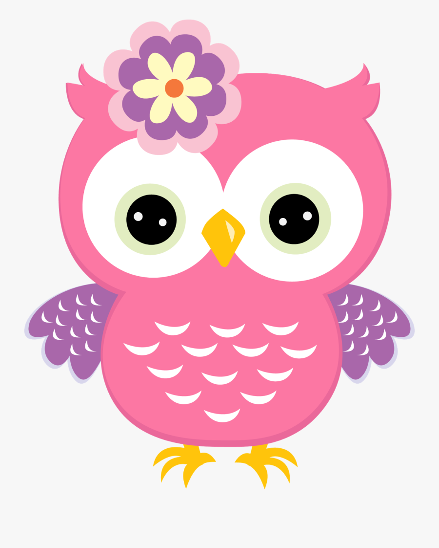 February Clipart Pink Baby Owl - Clipart Pink Owl, Transparent Clipart