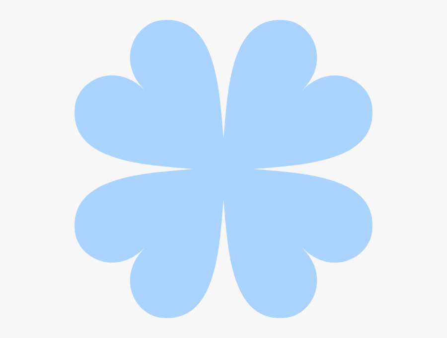 Blue Four Leaf Clover Svg Clip Arts, Transparent Clipart