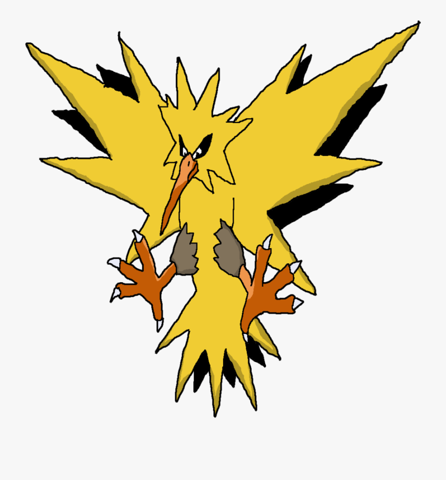 7 Days Of Pokemon-day 2 Zapdos By Godzilla719 - Illustration, Transparent Clipart