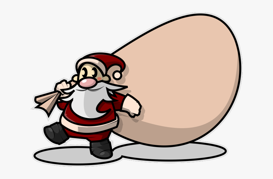 Santa Claus Free To Use Clip Art - Santa's Sack Clip Art, Transparent Clipart