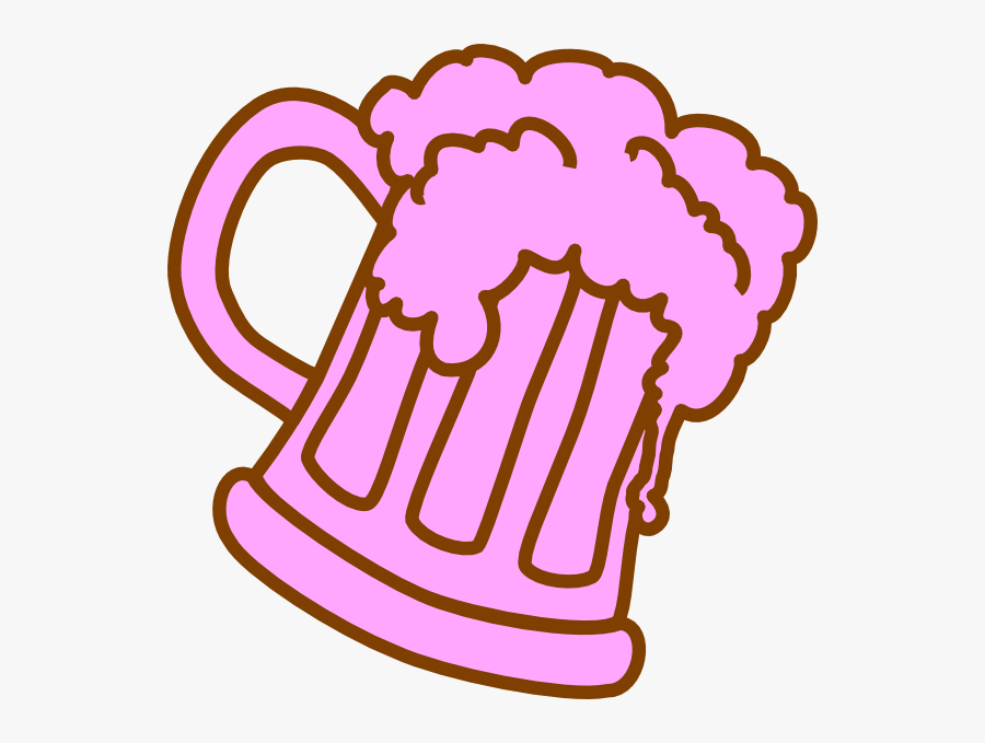 Beer Glass Pink Png, Transparent Clipart