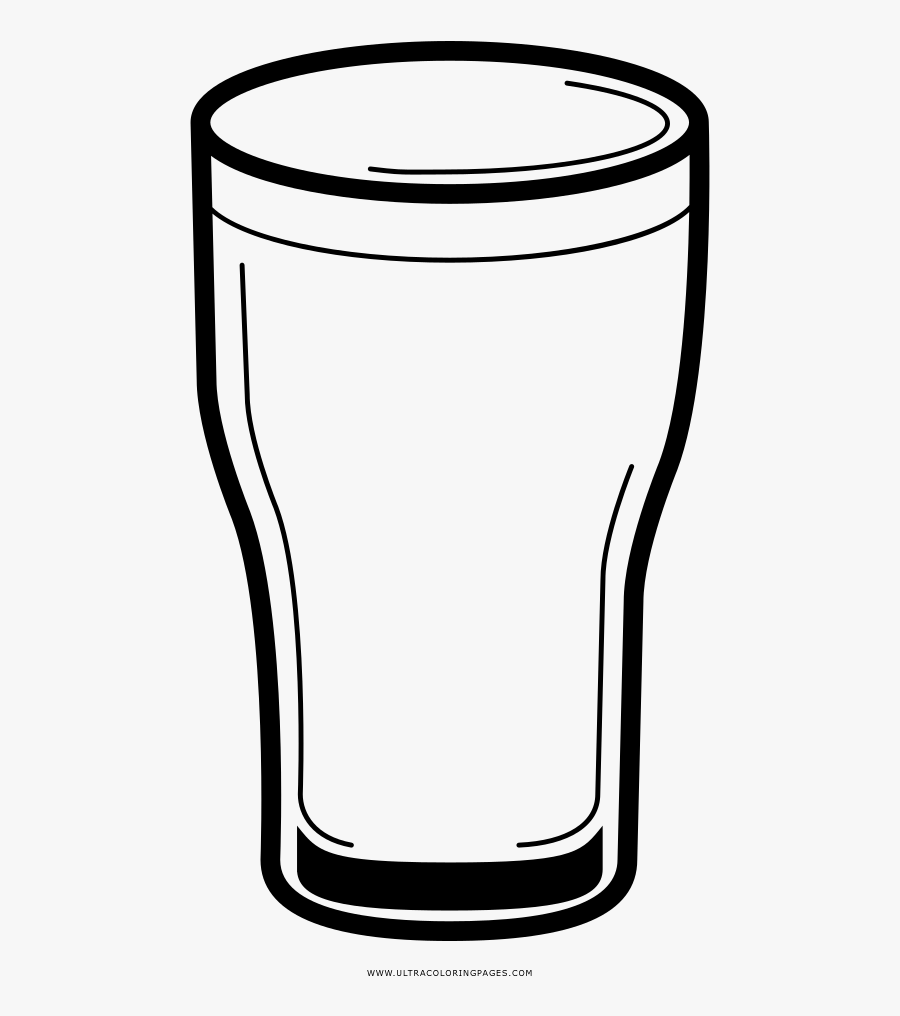 Clipart Beer Glass Drawing - Disegno Bicchieri Da Colorare, Transparent Clipart