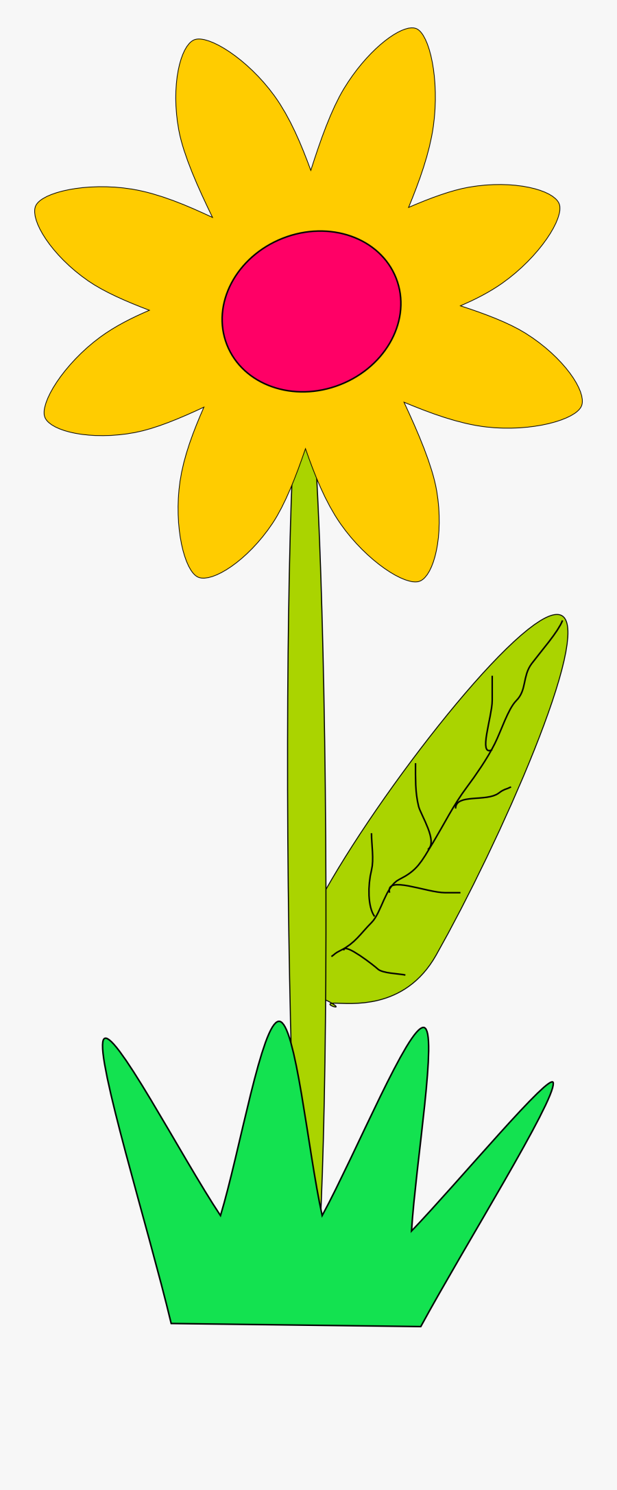Big Flower Clip Art Cliparts - Spring Flowers Clip Art, Transparent Clipart