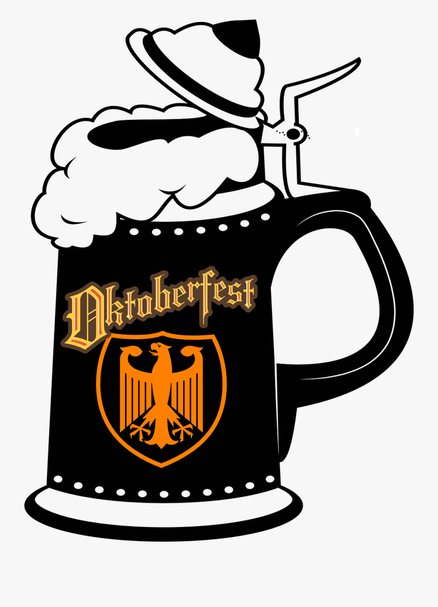 German Beer Mugs Clip Art, Transparent Clipart