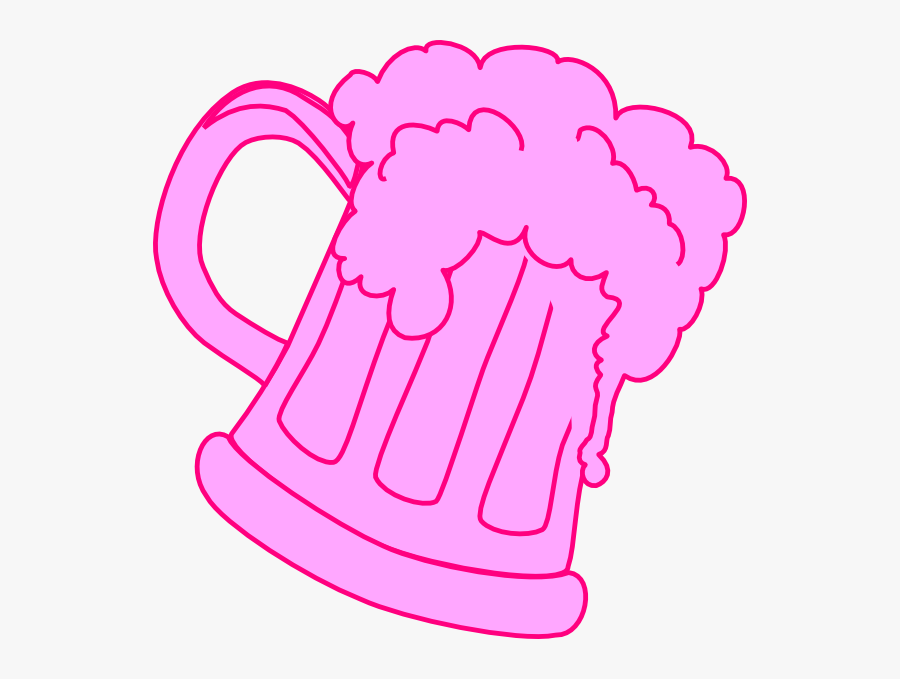Bier Pink, Transparent Clipart