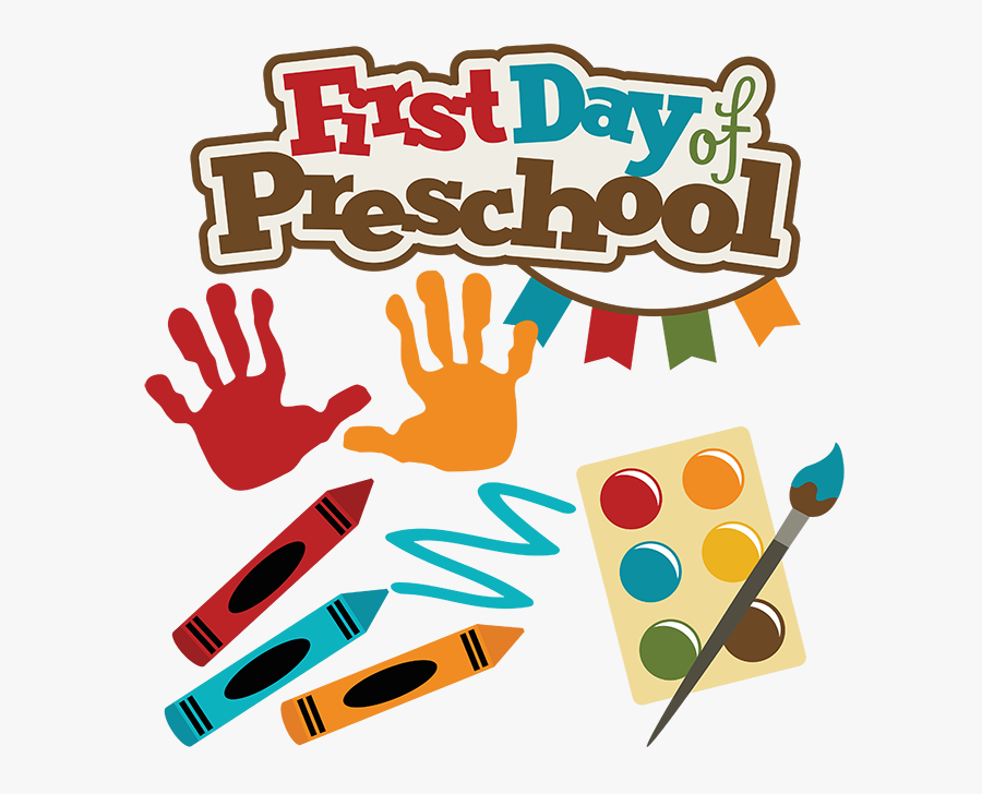 Preschool 1st Day Of School, Transparent Clipart