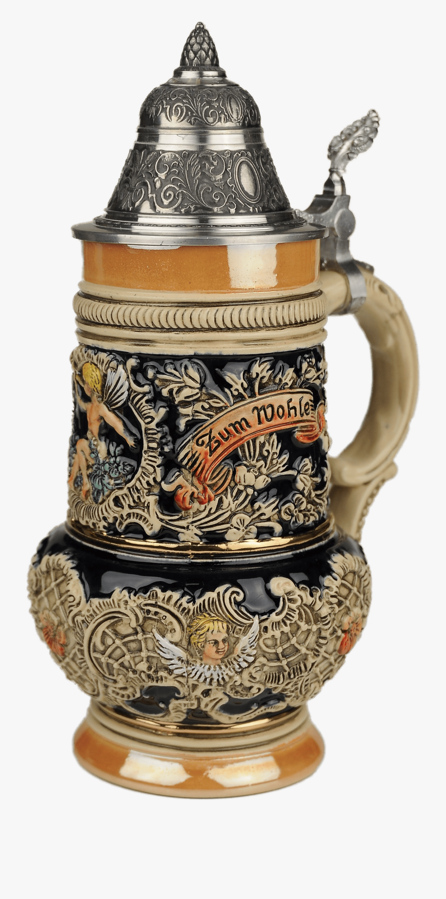 Traditional German Beer Mug Clip Arts - German Steins Made By King, Transparent Clipart