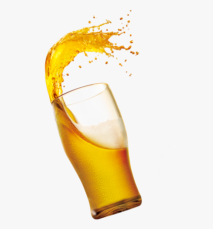 Orange Juice Beer Apple Juice Orange Drink - Beer Glass Splash Png, Transparent Clipart
