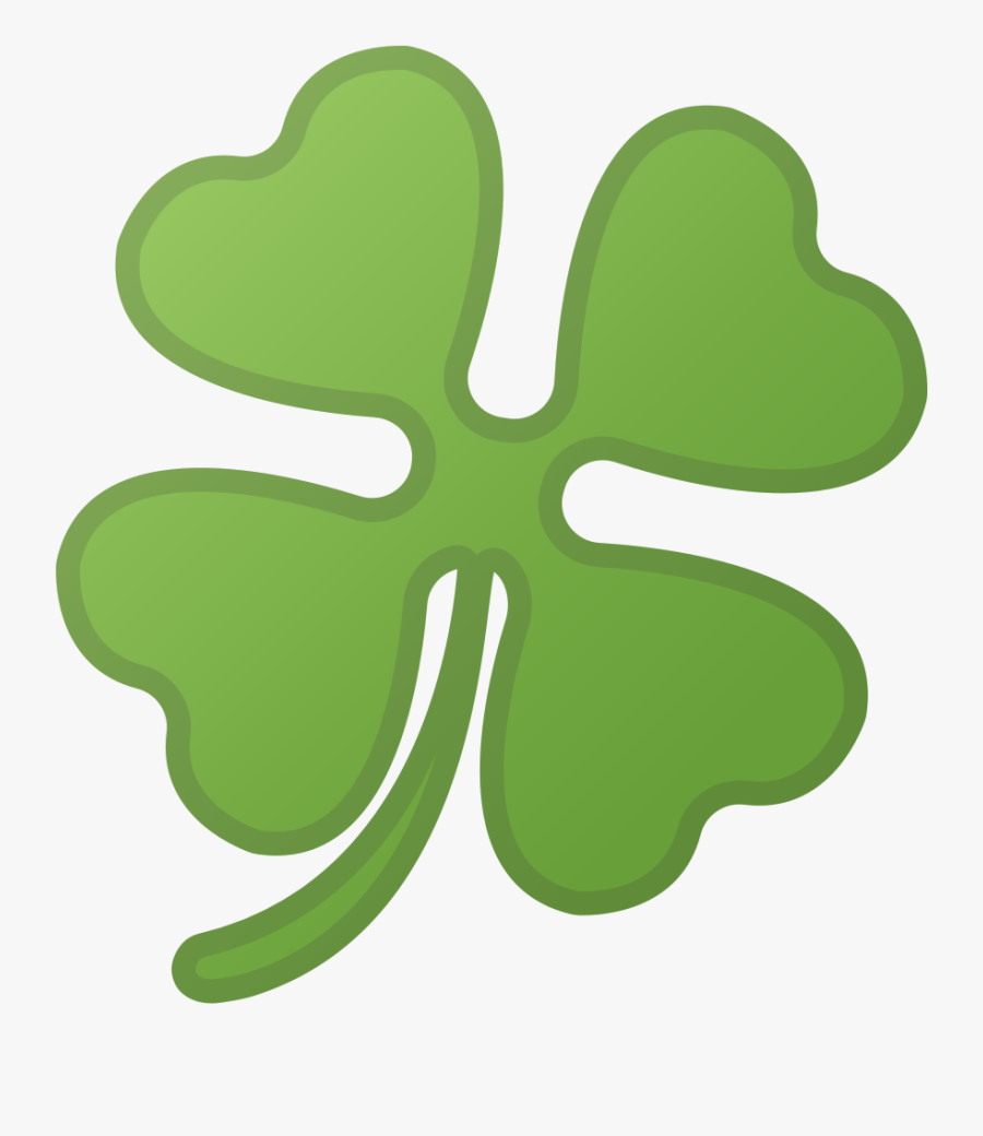 Four Leaf Clover Icon - Quadrifoglio Emoji, Transparent Clipart