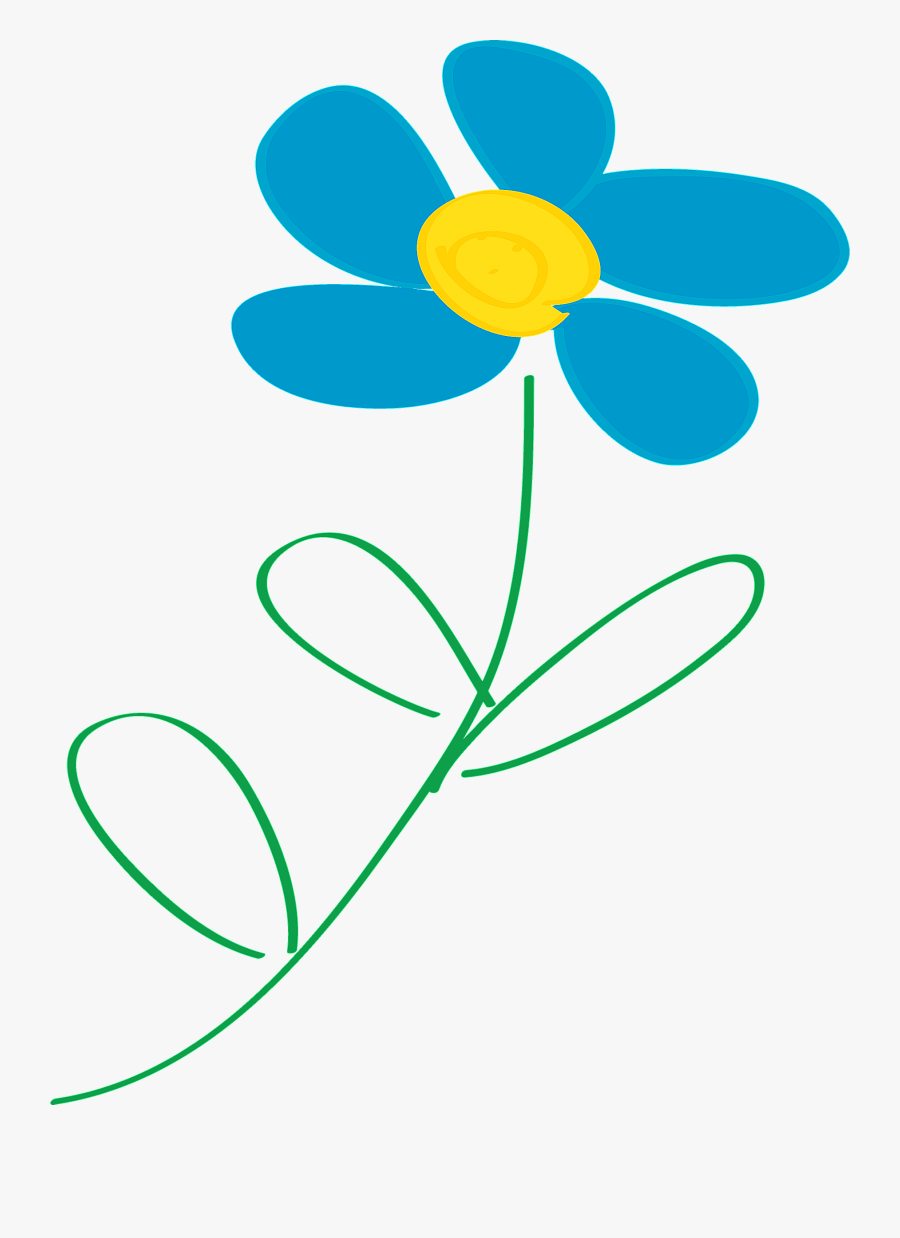 Best 50 Free Spring Flower Clipart Images 【2018】 Jpg - Blue And Yellow Daisy, Transparent Clipart