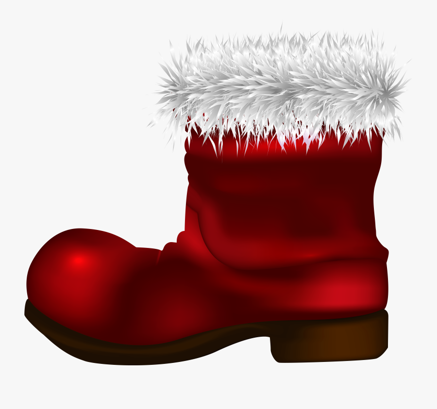 Santa Claus Boot Png Clip Art Image, Transparent Clipart