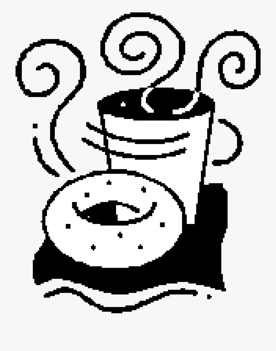 Bagel And Coffee Clip Art Coffee And Bagel Icon , Free Transparent