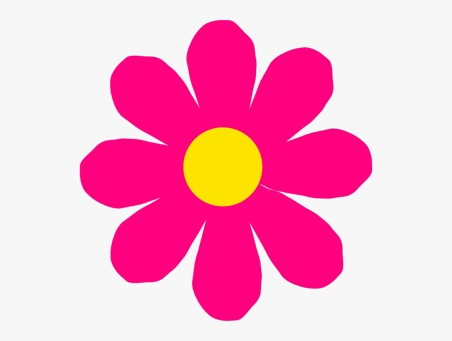 Dahlia Flower Clip Art Bright Pink Flower Hi 187 Flower - Pink Flower Clipart, Transparent Clipart