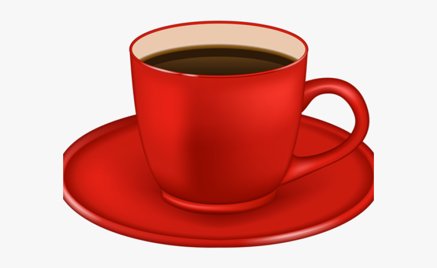 Red Coffee Cup Clipart, Transparent Clipart