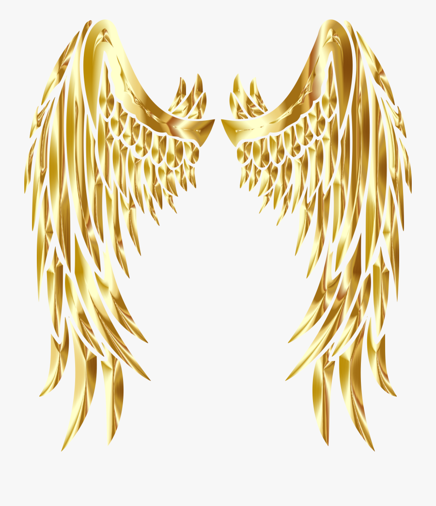 Gold Angel Wings Clipart, Transparent Clipart