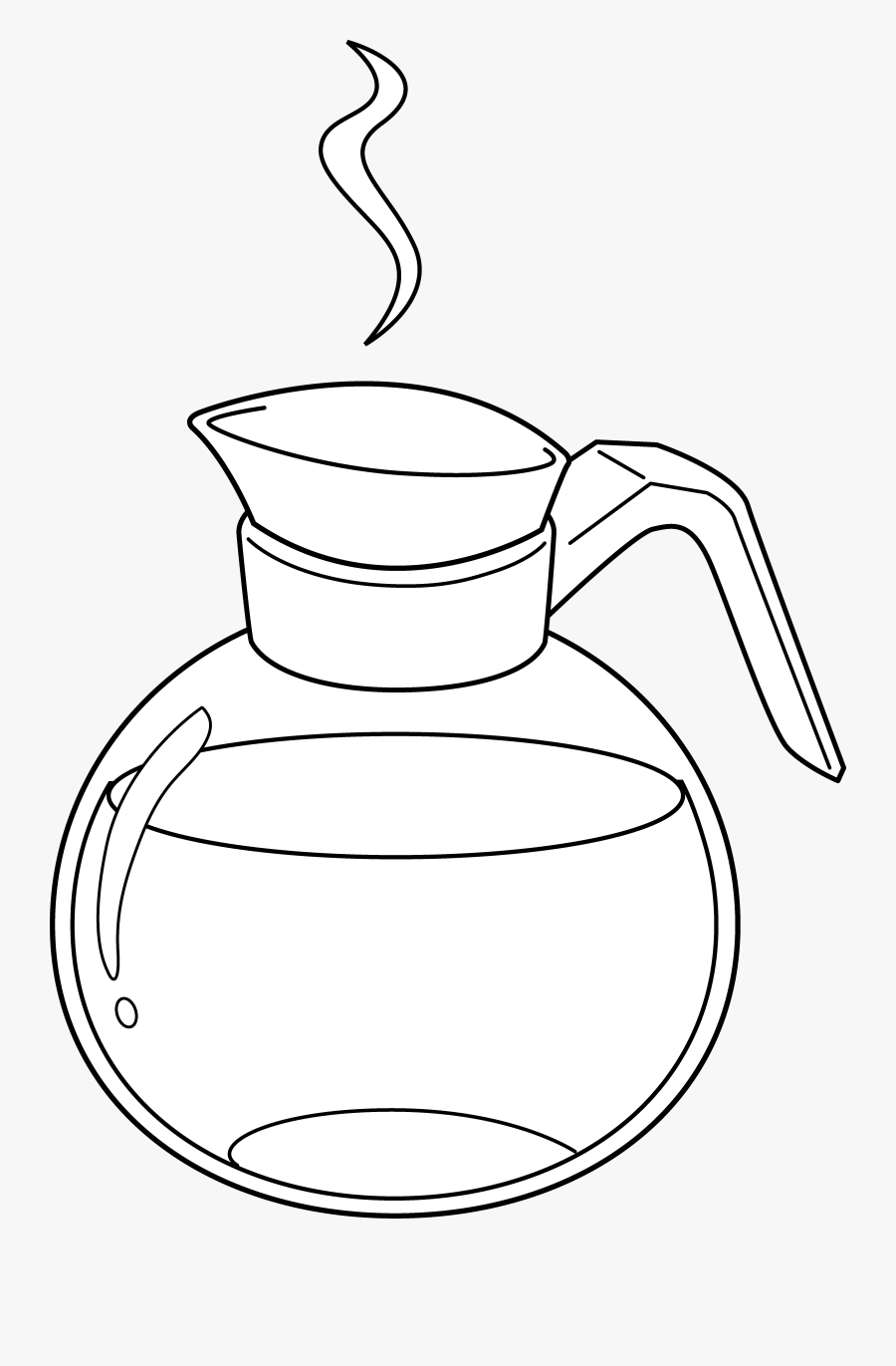 Pictures Of Coffee Pots - Coffee Pot Drawing, Transparent Clipart