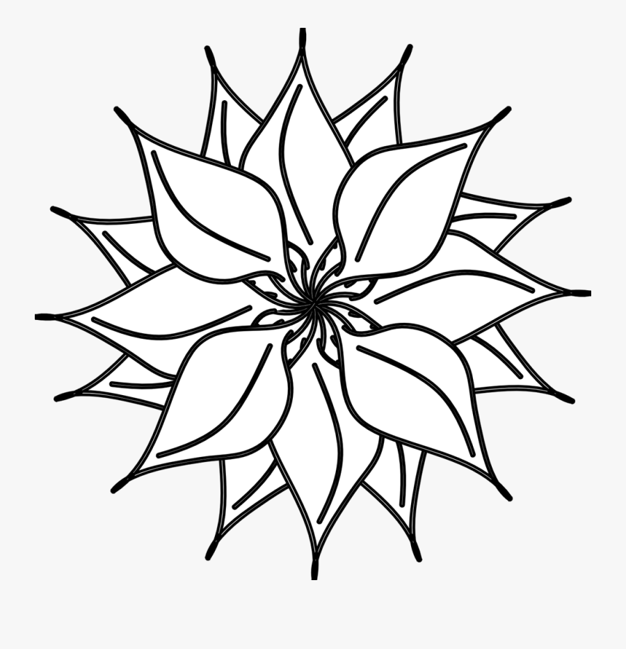 Clip Art Free Images Download Clip - Black And White Clip Art Flower, Transparent Clipart