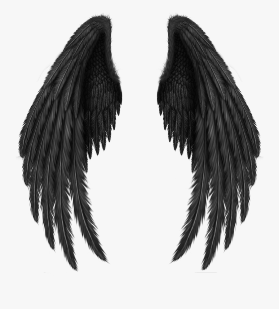 Thumb Image - Realistic Dark Angel Wings, Transparent Clipart