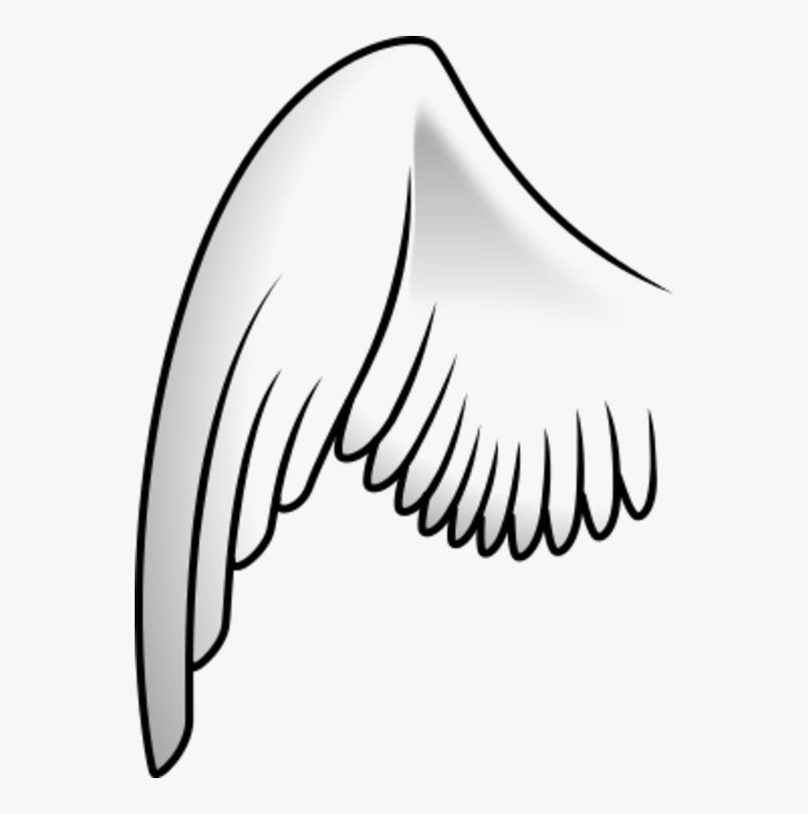 Transparent Angel Wings Clipart - Left Angel Wing Png, Transparent Clipart