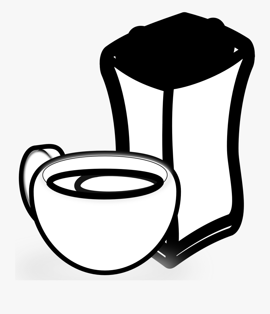 Coffee - Clipart - Black - And - White - Coffee, Transparent Clipart