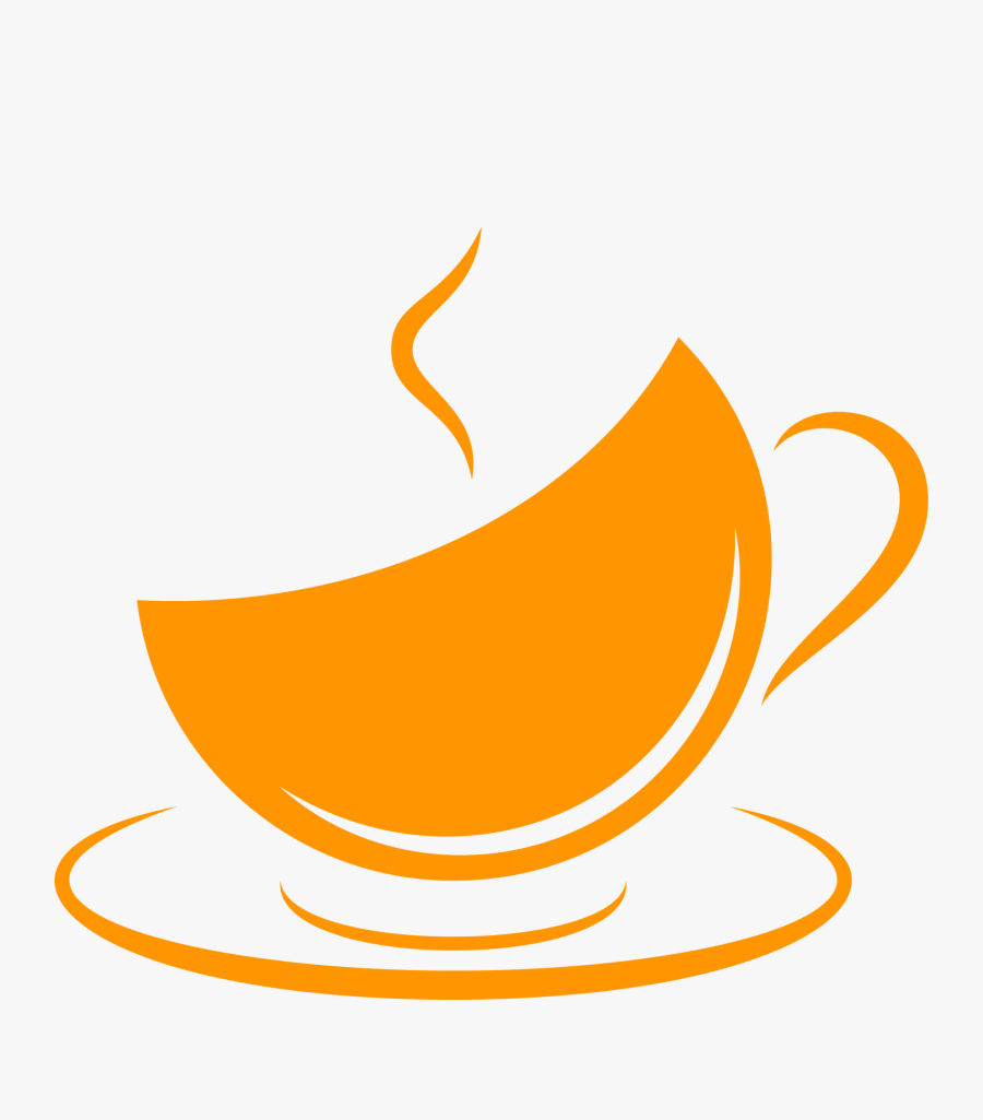 Coffee Cup Cafe Orange Coffee Clip Art, Transparent Clipart