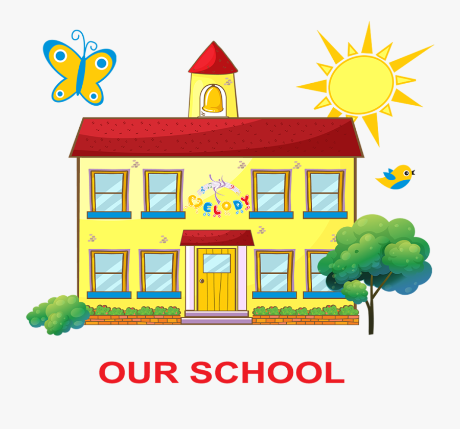 Preschool House Clipart - Yellow And Orange Sun, Transparent Clipart