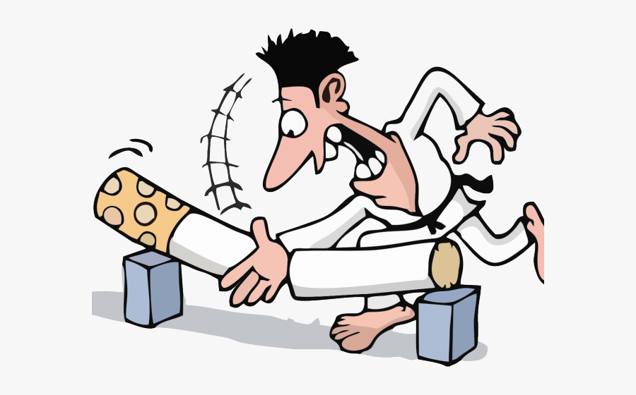 Smoke Effect Clipart Tobacco Use - Giving Up Smoking Cartoon, Transparent Clipart