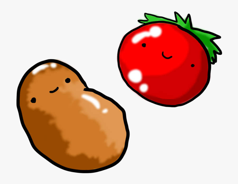 Transparent Potatoes Clipart - Potato And Tomato Clipart, Transparent Clipart