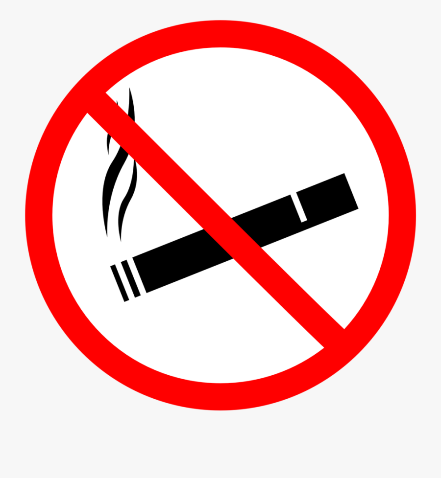 No Smoke - No Smoking Joint Sign, Transparent Clipart