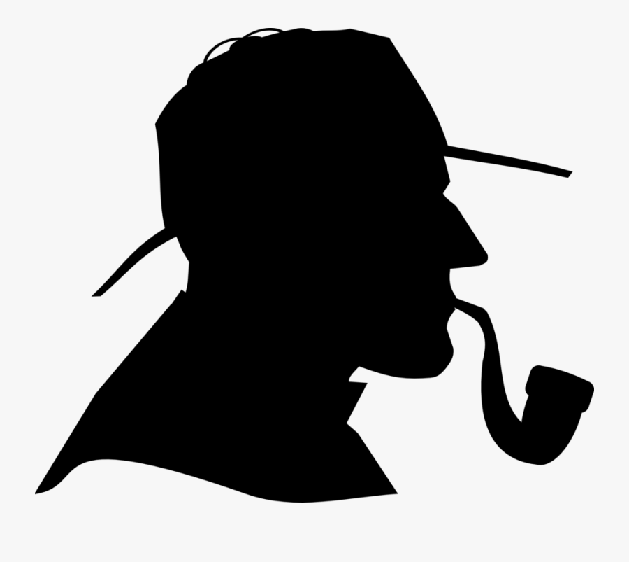 Clip Art Silhouette Smoke - Detective Silhouette Png, Transparent Clipart