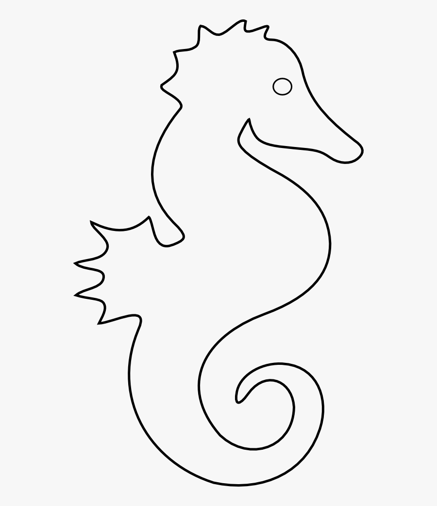Sea Horse Clip Art - Sea Horse Template, Transparent Clipart