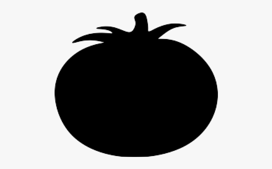 Tomato Silhouette, Transparent Clipart