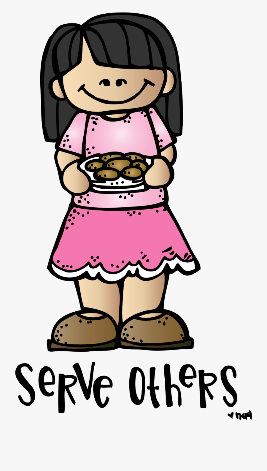 Melonheadz Lds Illustrating - Serve Others Clipart, Transparent Clipart