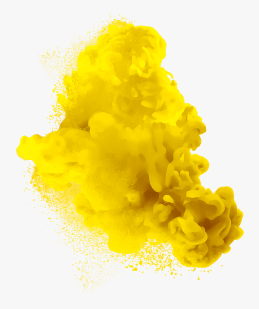 Smoke Png - Yellow Smoke Bomb Background, Transparent Clipart