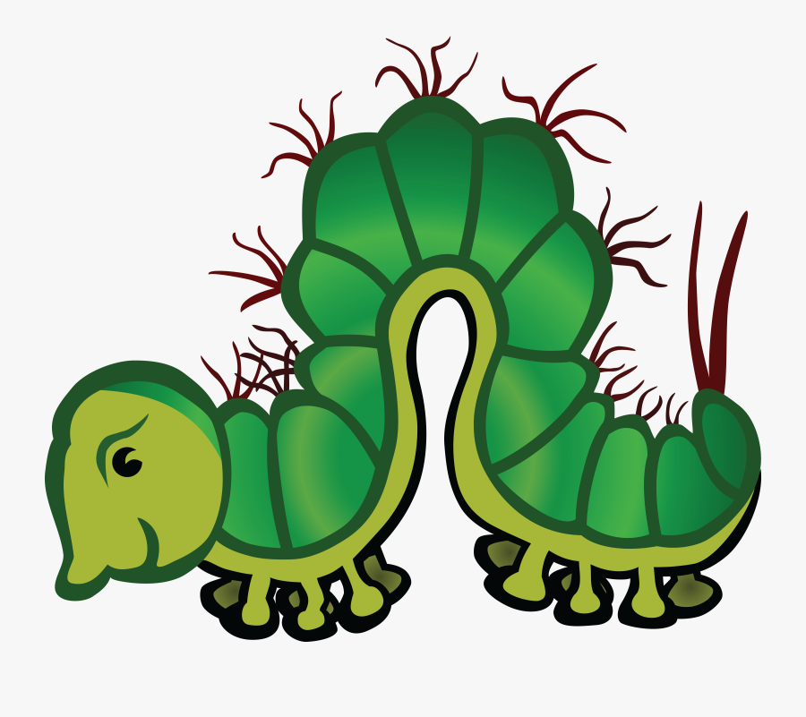 Free Clipart Of A Caterpillar - Clipart Raupe, Transparent Clipart