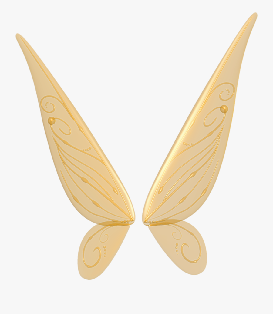 Wings Clipart Png - Gold Fairy Wings Png, Transparent Clipart