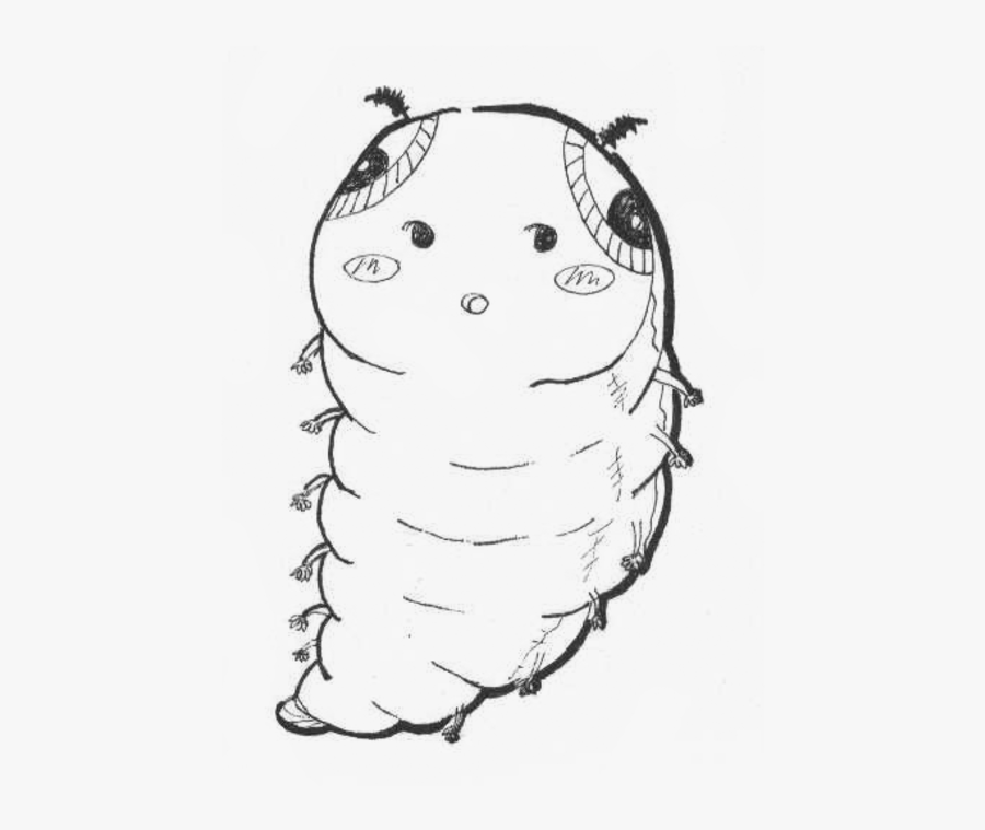 Caterpillar Clipart Sketch - Sketch, Transparent Clipart