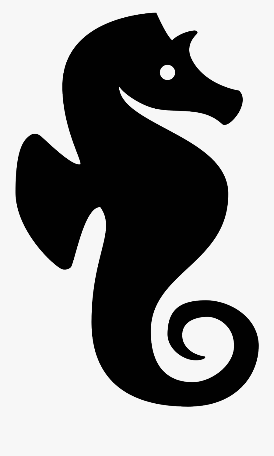 Transparent Nemo Transparent Png - Silueta De Caballito De Mar, Transparent Clipart