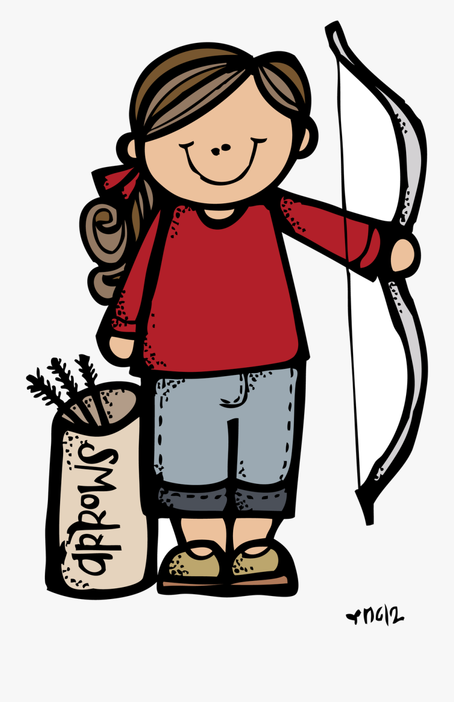 Camping Girl Clipart Black And White, Transparent Clipart